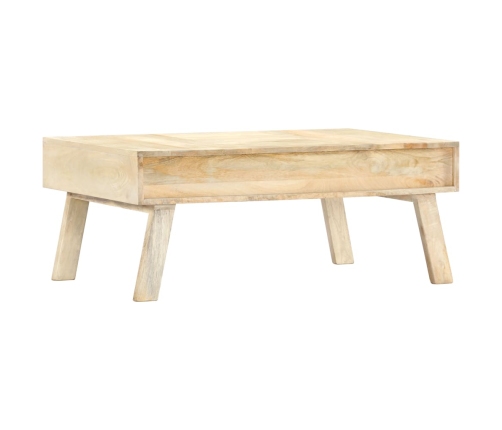 Mesa de centro de madera maciza de mango 100x60x40 cm