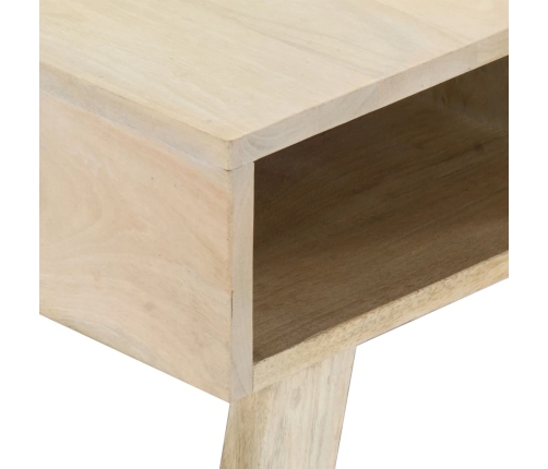 Mesa de centro de madera maciza de mango 100x60x40 cm