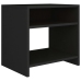 vidaXL Mesita de noche madera contrachapada negro 40x30x40 cm