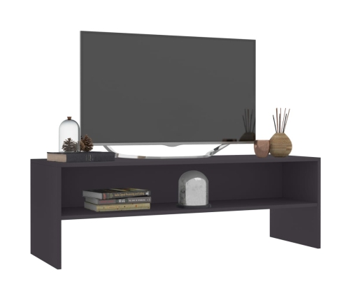 vidaXL Mueble para TV madera contrachapada gris 120x40x40 cm