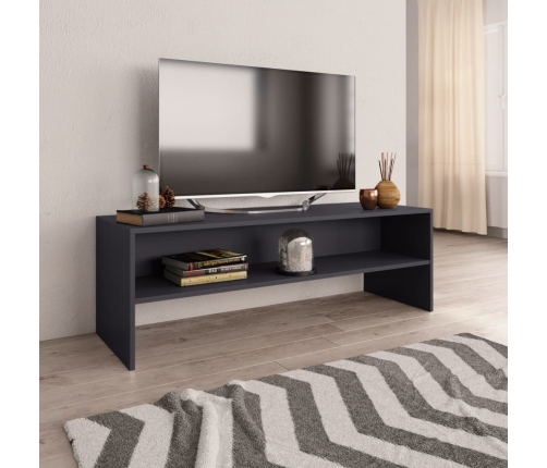 vidaXL Mueble para TV madera contrachapada gris 120x40x40 cm