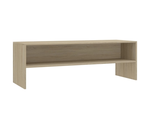 Mueble de TV madera contrachapada roble Sonoma 120x40x40cm