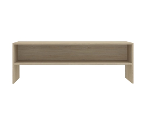 Mueble de TV madera contrachapada roble Sonoma 120x40x40cm