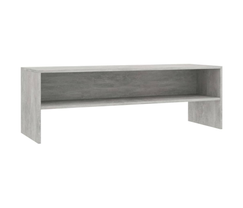 Mueble de TV madera contrachapada gris hormigón 120x40x40 cm