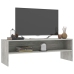 Mueble de TV madera contrachapada gris hormigón 120x40x40 cm