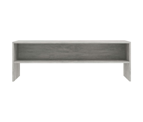 Mueble de TV madera contrachapada gris hormigón 120x40x40 cm