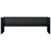 Mueble de TV madera contrachapada negro brillante 120x40x40 cm