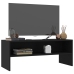 Mueble para TV madera contrachapada negro100x40x40 cm