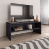 Mueble para TV madera contrachapada gris 100x40x40 cm