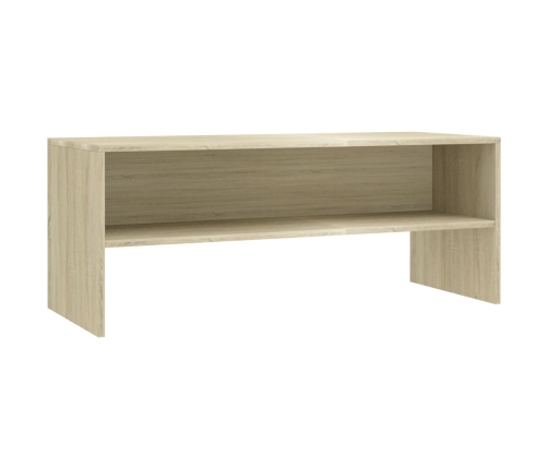 Mueble de TV madera contrachapada color roble 100x40x40cm