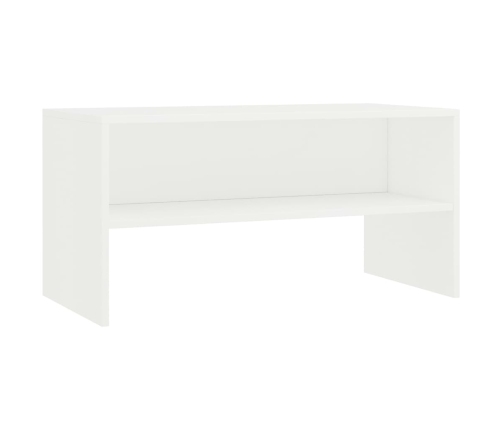 vidaXL Mueble para TV madera contrachapada blanco 80x40x40 cm