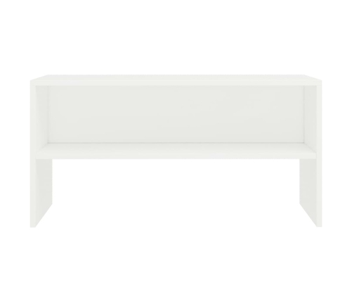 vidaXL Mueble para TV madera contrachapada blanco 80x40x40 cm