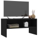 Mueble para TV madera contrachapada negro 80x40x40 cm