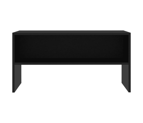 Mueble para TV madera contrachapada negro 80x40x40 cm