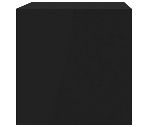 Mueble para TV madera contrachapada negro 80x40x40 cm