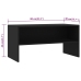 Mueble para TV madera contrachapada negro 80x40x40 cm