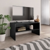 Mueble para TV madera contrachapada negro 80x40x40 cm