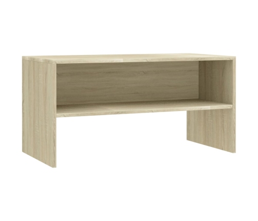 Mueble de TV madera contrachapada roble Sonoma 80x40x40cm