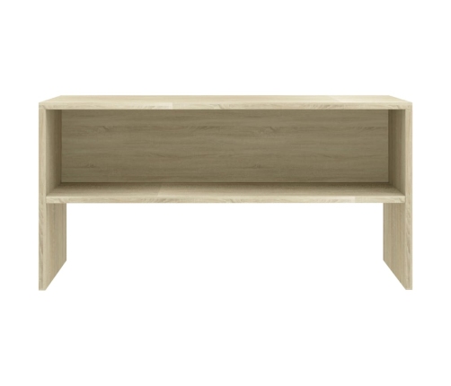 Mueble de TV madera contrachapada roble Sonoma 80x40x40cm