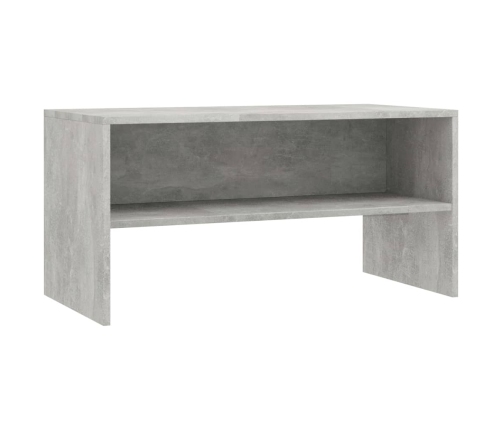 Mueble de TV madera contrachapada gris hormigón 80x40x40 cm