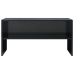 Mueble de TV madera contrachapada negro brillante 80x40x40 cm