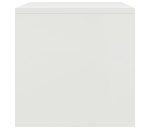 vidaXL Mesitas de noche 2 uds madera contrachapada blanco 40x30x30 cm