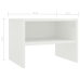 Mesitas de noche 2 uds madera contrachapada blanco 40x30x30 cm