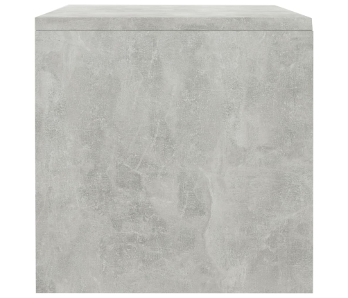 vidaXL Mesita de noche madera contrachapada gris hormigón 40x30x30 cm