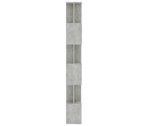 Estantería madera contrachapada gris hormigón 80x24x192cm