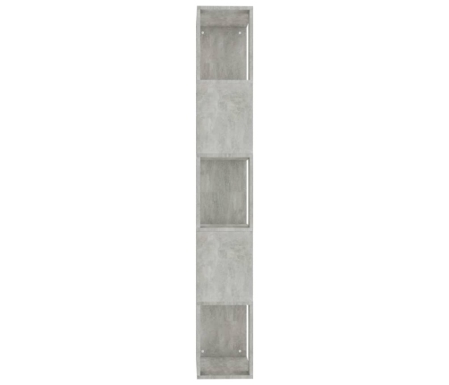 Estantería madera contrachapada gris hormigón 45x24x159cm