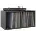 Caja para discos de vinilo madera contrachapada gris 71x34x36cm