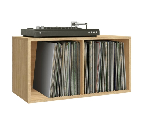 Caja para discos de vinilo madera contrachapada 71x34x36 cm