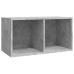 Caja para discos de vinilo madera contrachapada gris 71x34x36cm