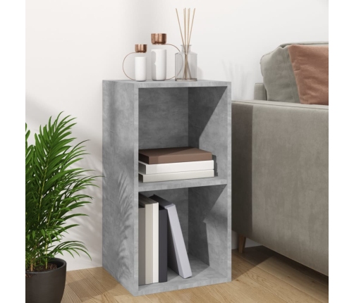 Caja para discos de vinilo madera contrachapada gris 71x34x36cm