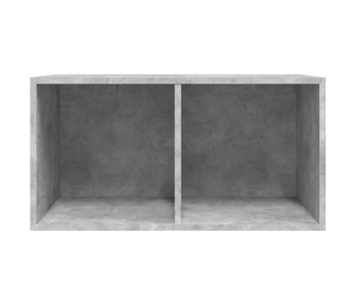 Caja para discos de vinilo madera contrachapada gris 71x34x36cm