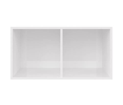 Caja para discos vinilo madera contrachapada blanco 71x34x36cm