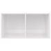 Caja para discos vinilo madera contrachapada blanco 71x34x36cm