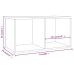 Caja para discos vinilo madera contrachapada blanco 71x34x36cm