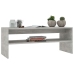 Mesa de centro madera contrachapada gris hormigón 100x40x40 cm