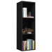 vidaXL Estantería libros/mueble TV contrachapada negro 36x30x114 cm