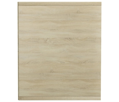 Estantería libros madera contrachapada blanco roble 36x30x143cm