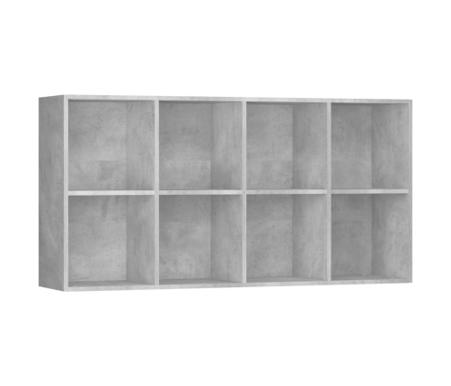 vidaXL Estantería/Aparador madera contrachapada gris 66x30x130 cm