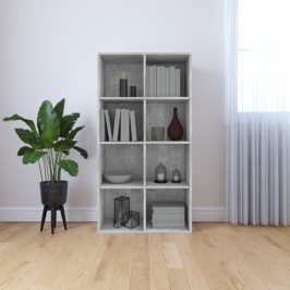 Estantería/Aparador madera contrachapada gris 66x30x130 cm