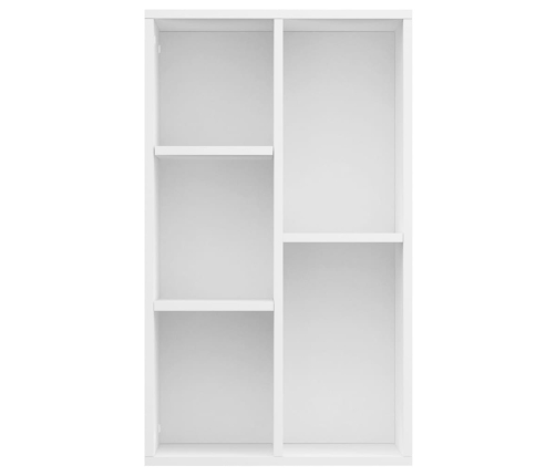 vidaXL Estantería/Aparador madera contrachapada blanco 50x25x80 cm