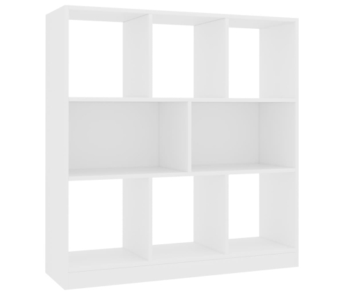 Estantería librería madera contrachapada blanco 97,5x29,5x100cm