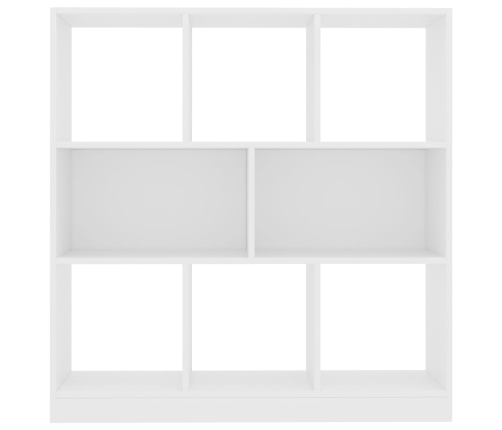 Estantería librería madera contrachapada blanco 97,5x29,5x100cm