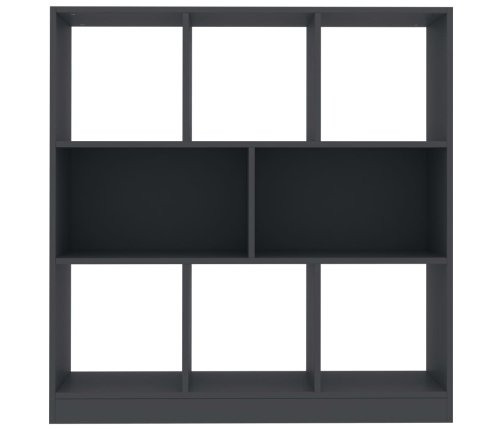 Estantería librería madera contrachapada gris 97,5x29,5x100cm