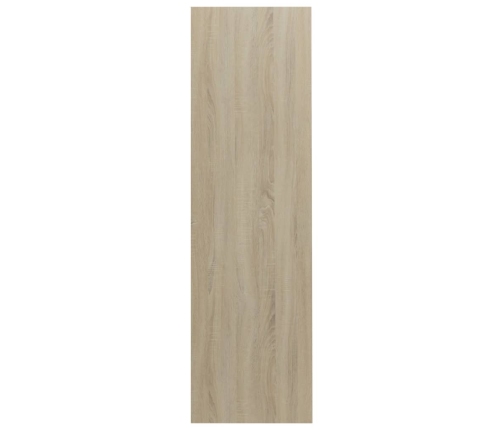 Estantería madera contrachapada blanco y roble 97,5x29,5x100 cm