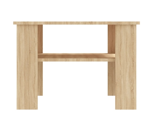 Mesa de centro madera contrachapada roble Sonoma 60x60x42 cm