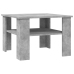 Mesa de centro madera contrachapada gris hormigón 60x60x42 cm